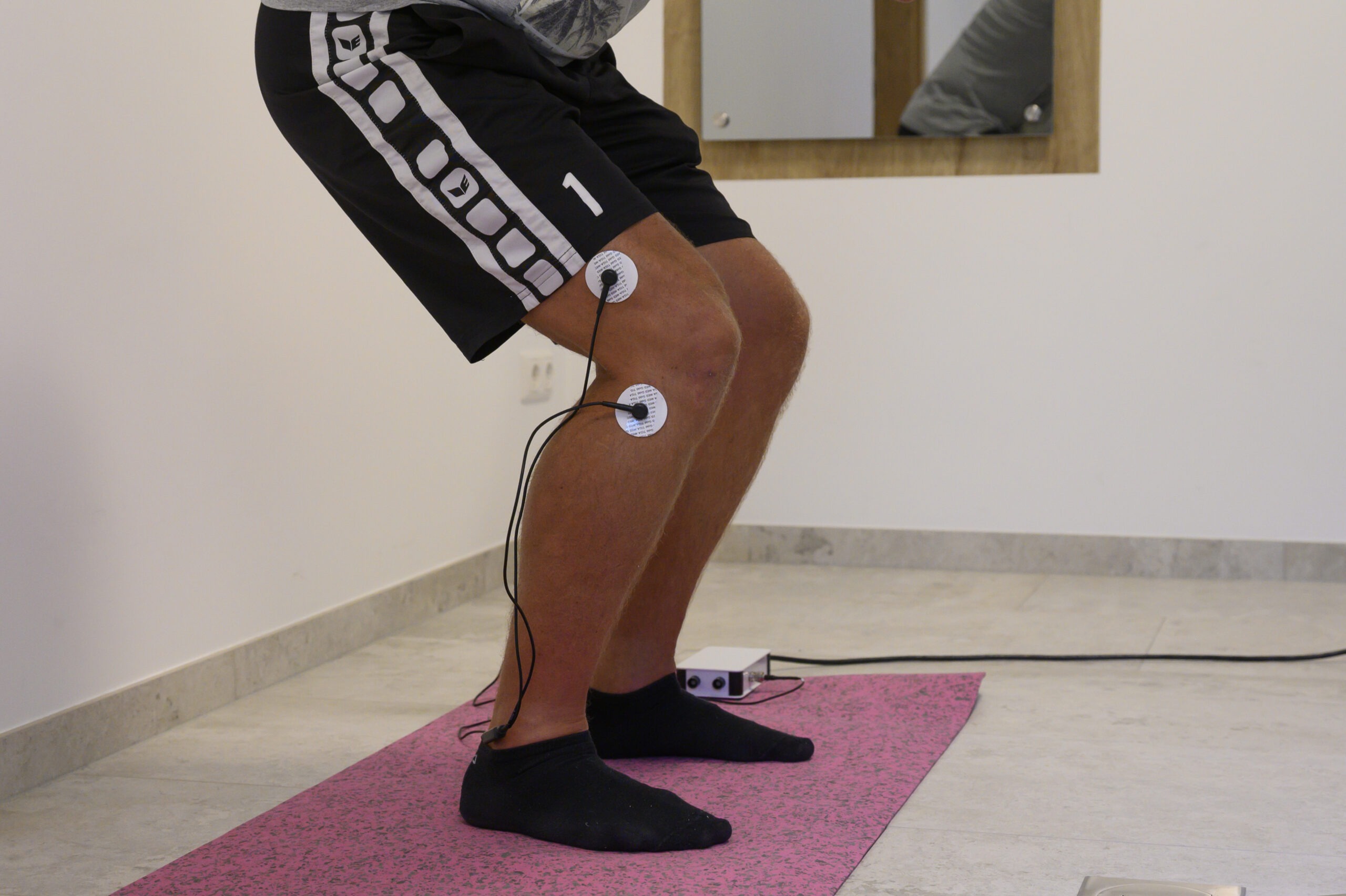 Aufnahme von der Stromtherapie